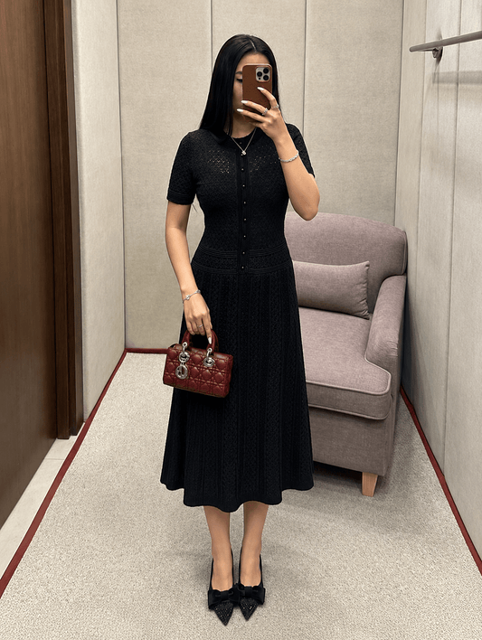 Hermine - Women's Midi Knit Dress - photo 2