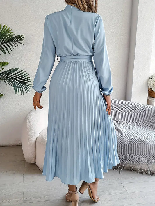 Iris - Women's Pleated Midi Dress - photo 2