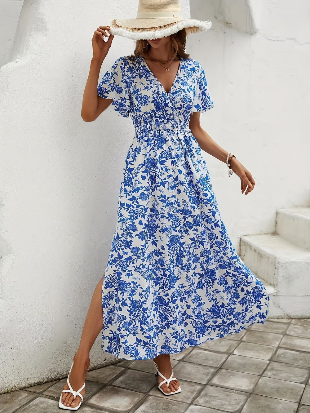 Romy - Women's Floral Maxi Dress - photo 6