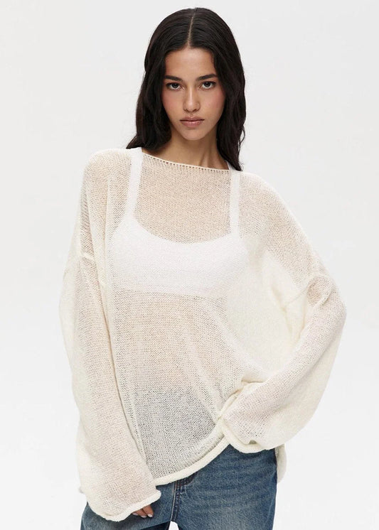 Caitlin - Women's Relaxed Knit Sweater - photo 2