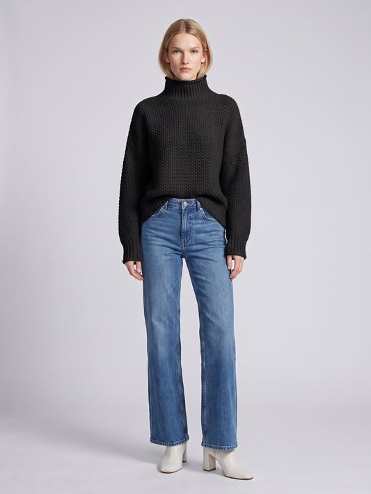 Hermine - Women's Relaxed Knit Sweater - photo 2
