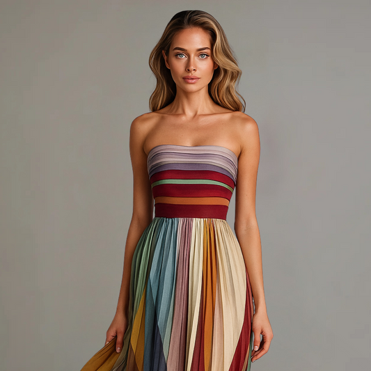 Zelda - Women's Pleated Maxi Dress - photo 2