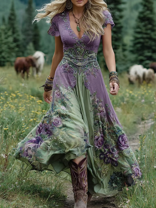 Nola - Women's Floral Maxi Dress - photo 2