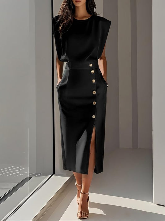 Ylva - Women's Relaxed Midi Dress - photo 2