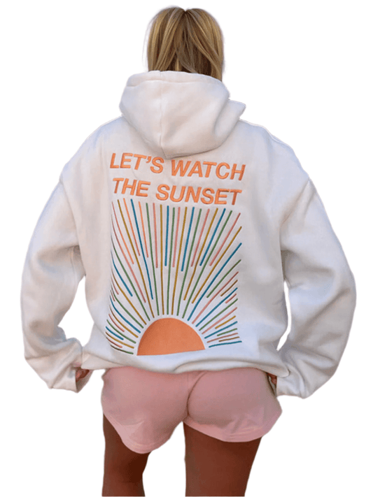 Agnes - Women's Relaxed Sunset-Inspired Hoodie - photo 2