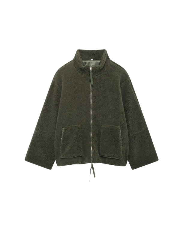 Eulalie - Women's Oversized Sherpa Jacket