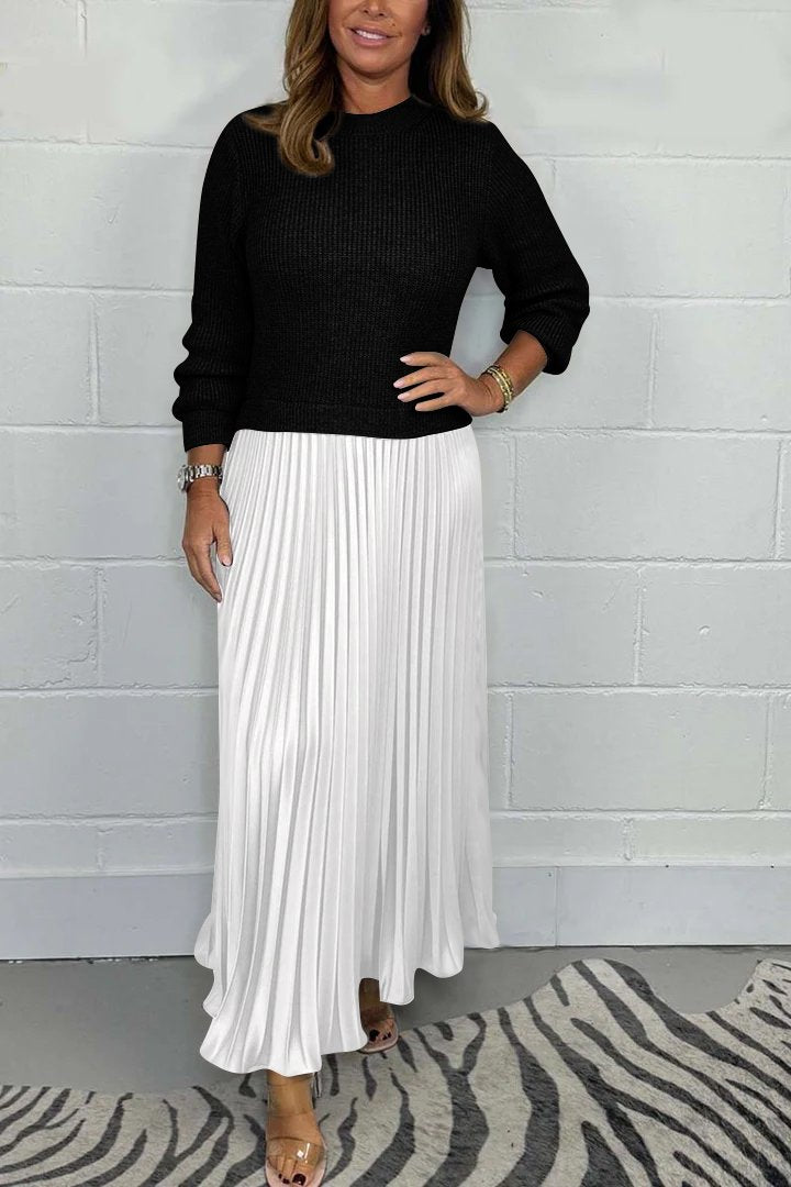 Leonie - Women's Pleated Midi Sweater - photo 13