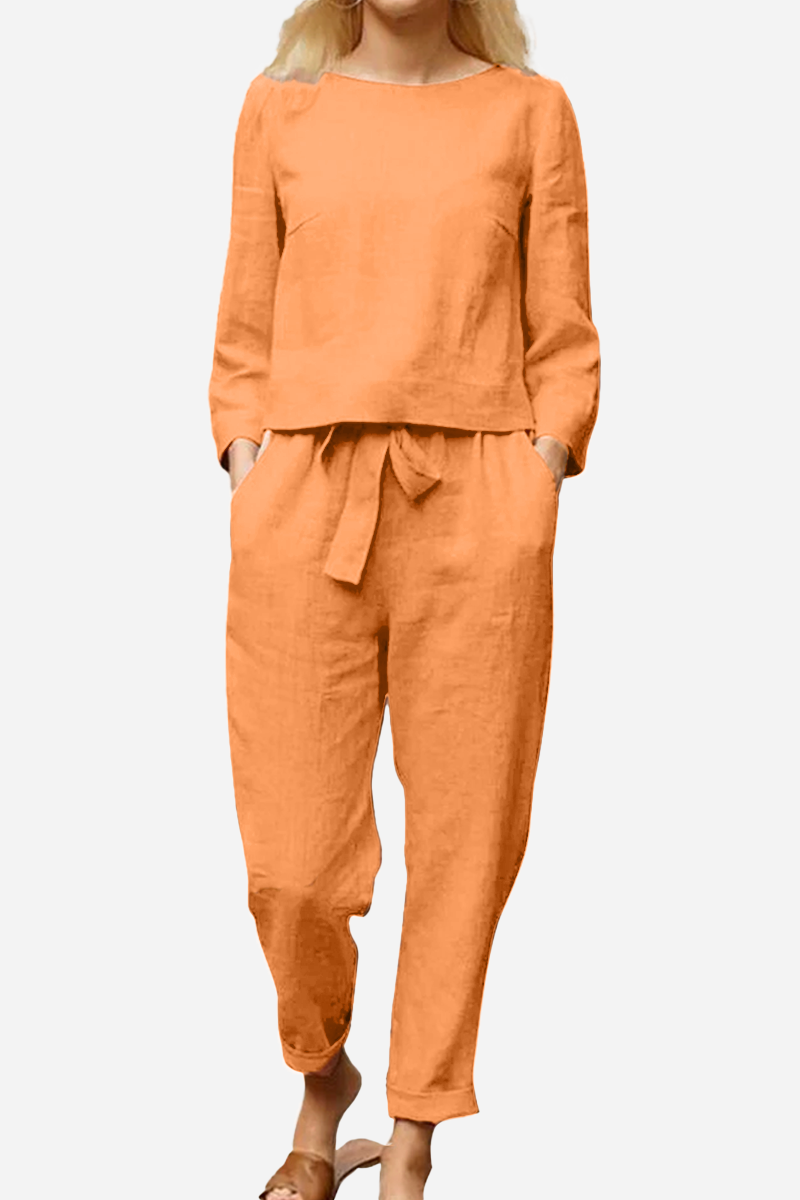 Faye - Women's Linen Vintage-Inspired Set
