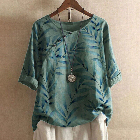 Janice - Floral Women's Shirt - photo 2