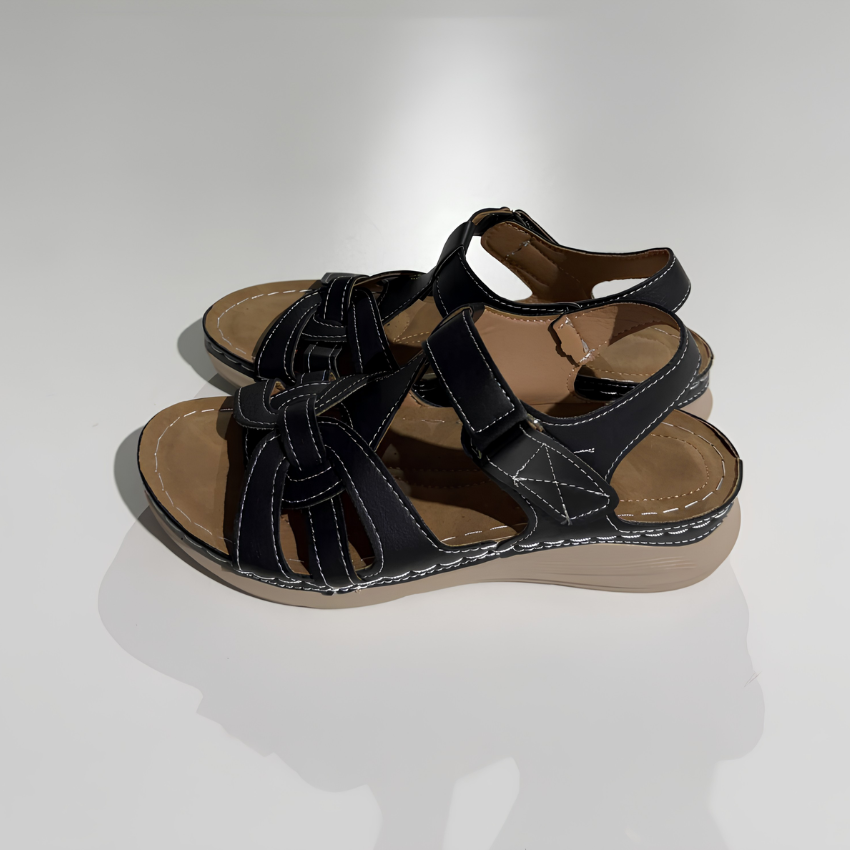 Adeline - Women's Leather Velcro Sandal - photo 9