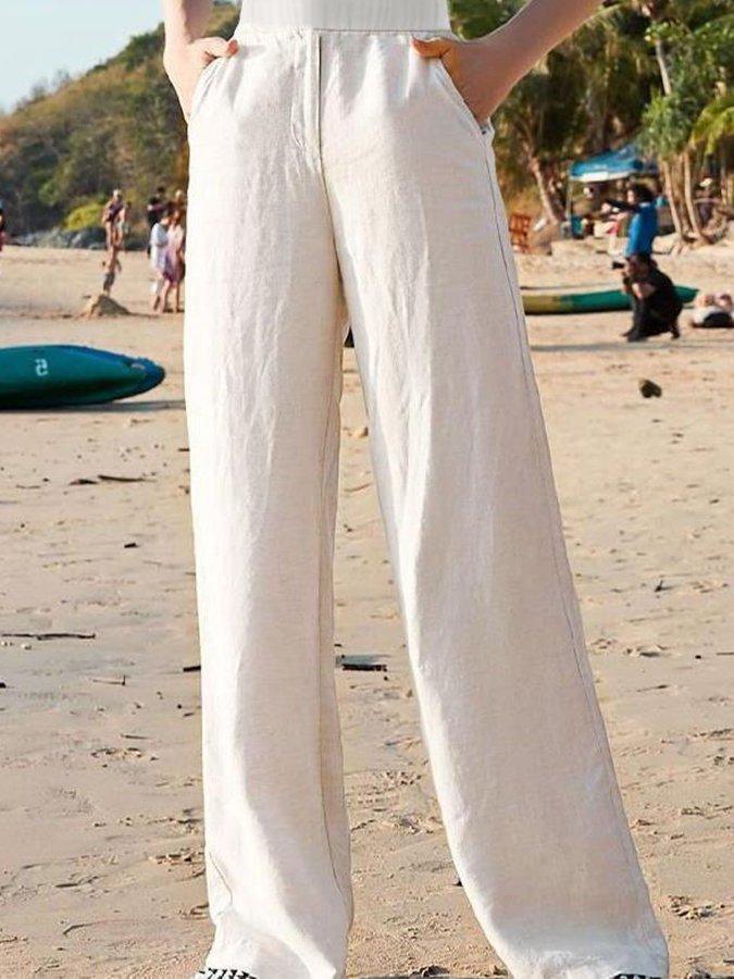 Zara - Women's Wide-Leg Elastic Trousers - photo 4