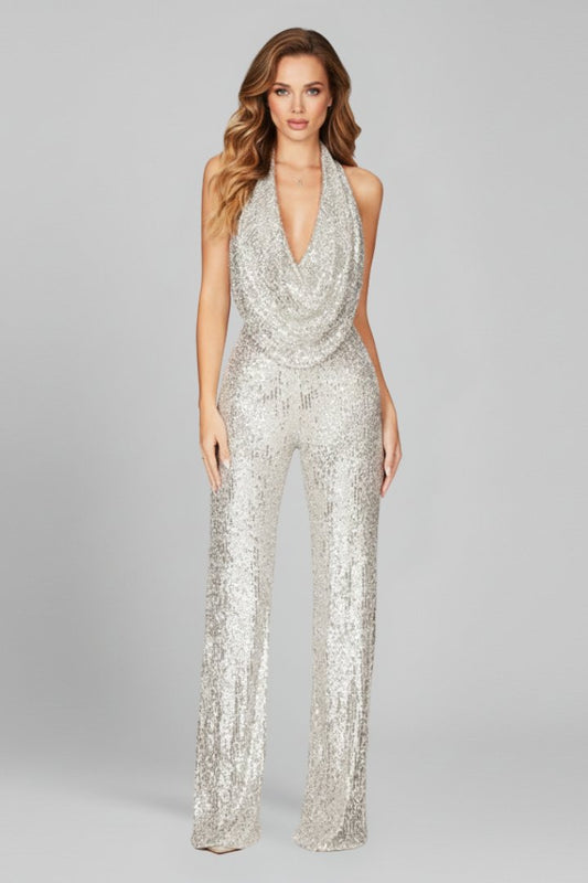 Agnes - Women's V-Neck Jumpsuit - photo 2