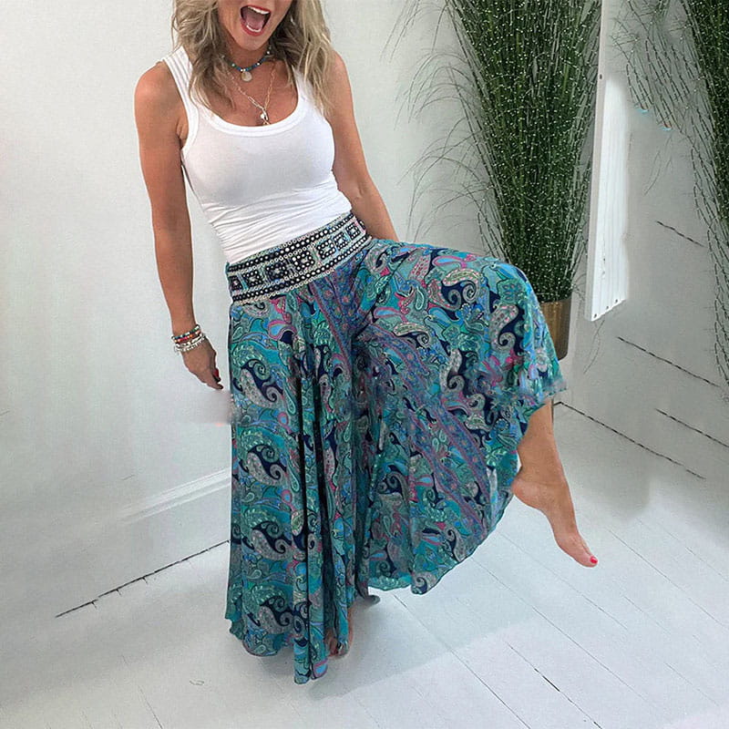 Nienke - Women's Wide Long Pants - photo 6