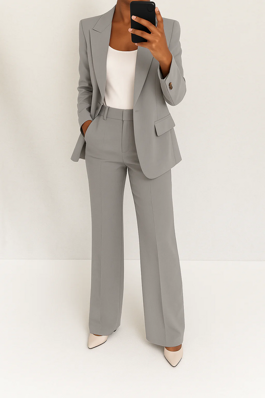 Eulalie - Women's Tailored Trouser Two-Piece Set - photo 2