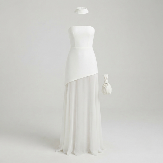 Rosalyn - Women's Asymmetrical Maxi Dress - photo 2