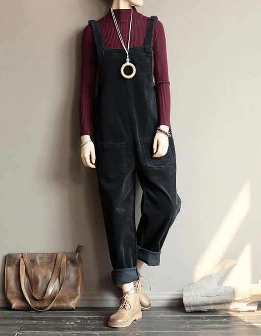 Margaux - Women's Corduroy Loose Jumpsuits - photo 2
