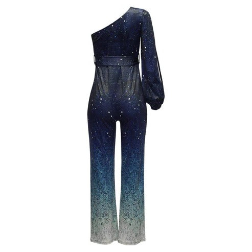 Xenia - Women's Asymmetric One-Shoulder Jumpsuit - photo 4