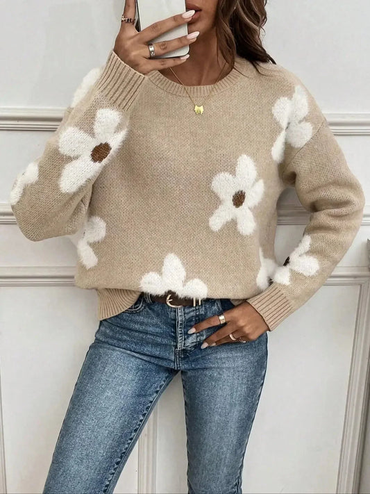 Ottilie - Women's Relaxed Knit Sweater - photo 2