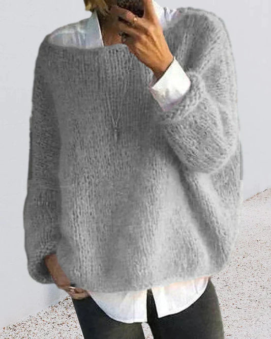 Amberly - Women's Off-Shoulder Neckline Sweater - photo 2