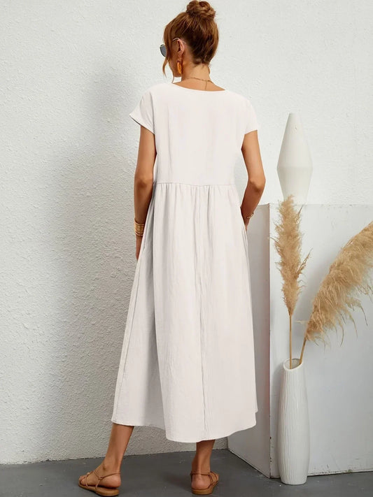 Berenice - Women's Maxi Linen Dress - photo 2