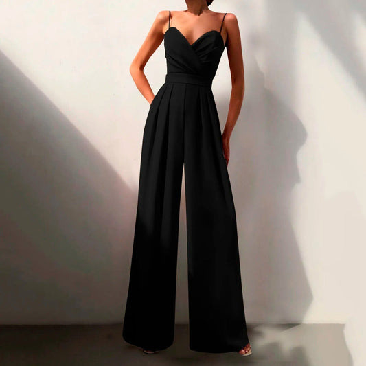 Sandra - Women's Sleeveless Wide-Leg Maxi Jumpsuit for Casual and Chic Looks - photo 2
