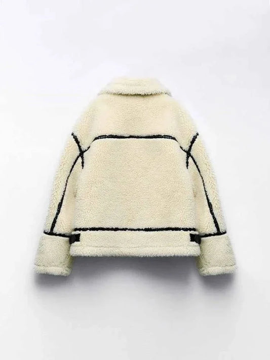 Amberly - Women's Oversized Fleece Jacket - photo 2