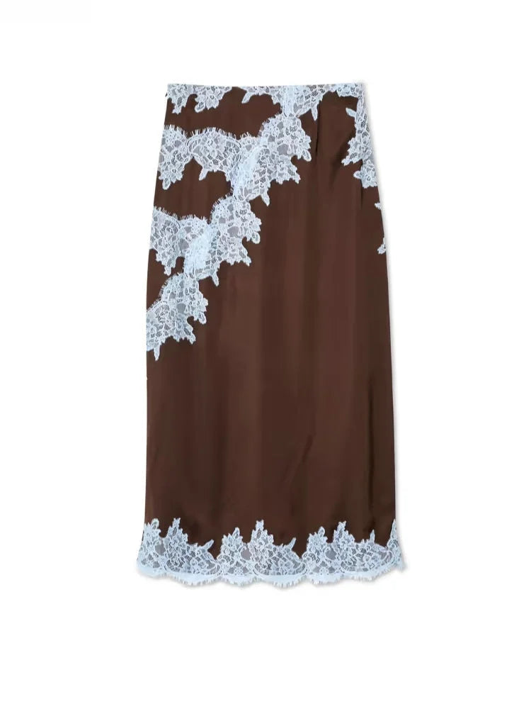 Primrose - Women's Lace Panel Dress - photo 10