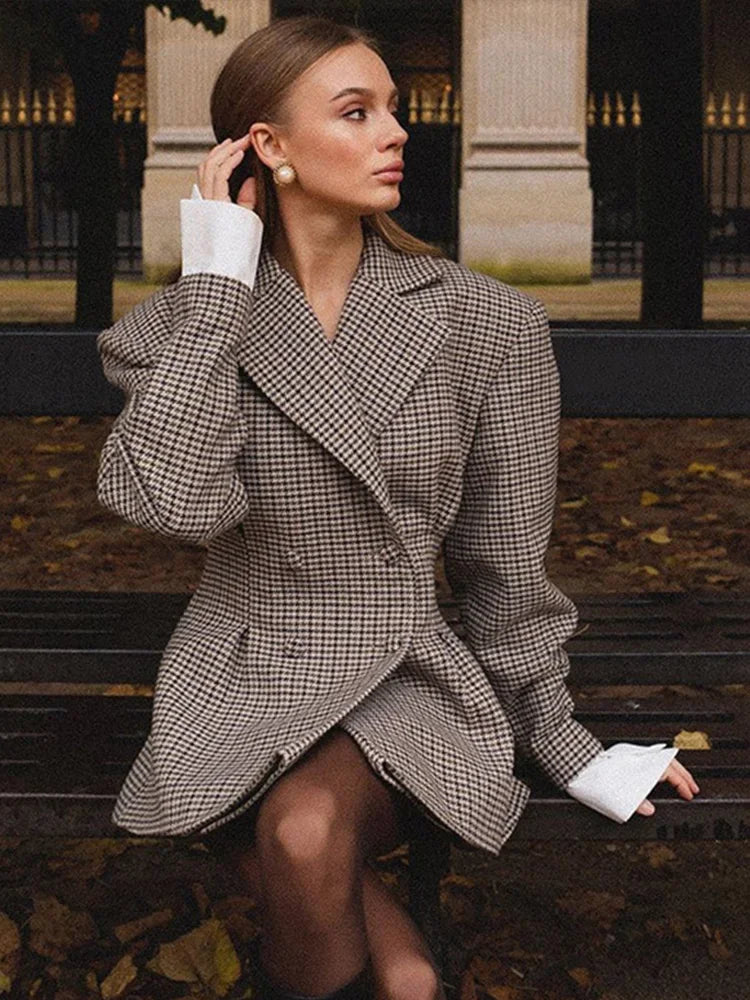 Rosalind - Women's Check Blazer - photo 6