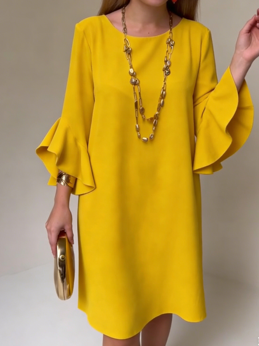 Yolande - Women's Relaxed Fluid Midi Dress - photo 2