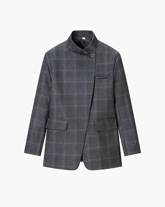 Cerys - Women's Plaid Blazer - photo 2