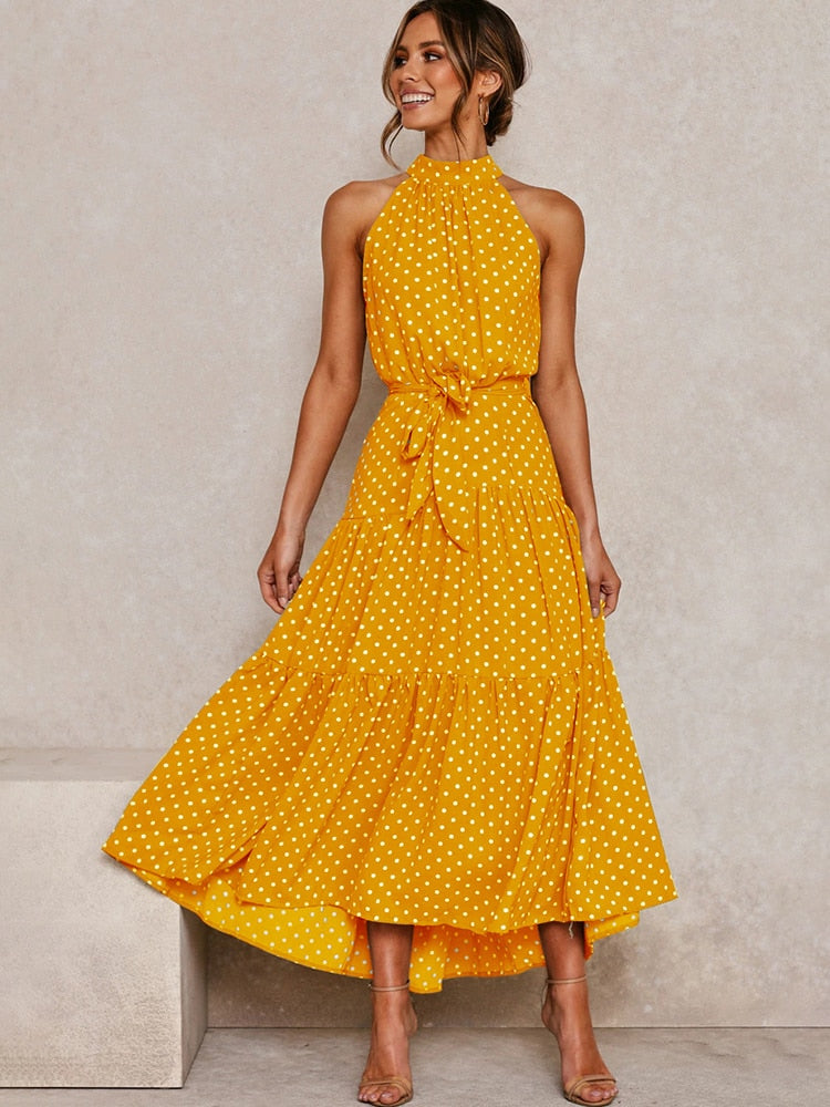 Mathilde - Women's Halter Midi Dress - photo 9
