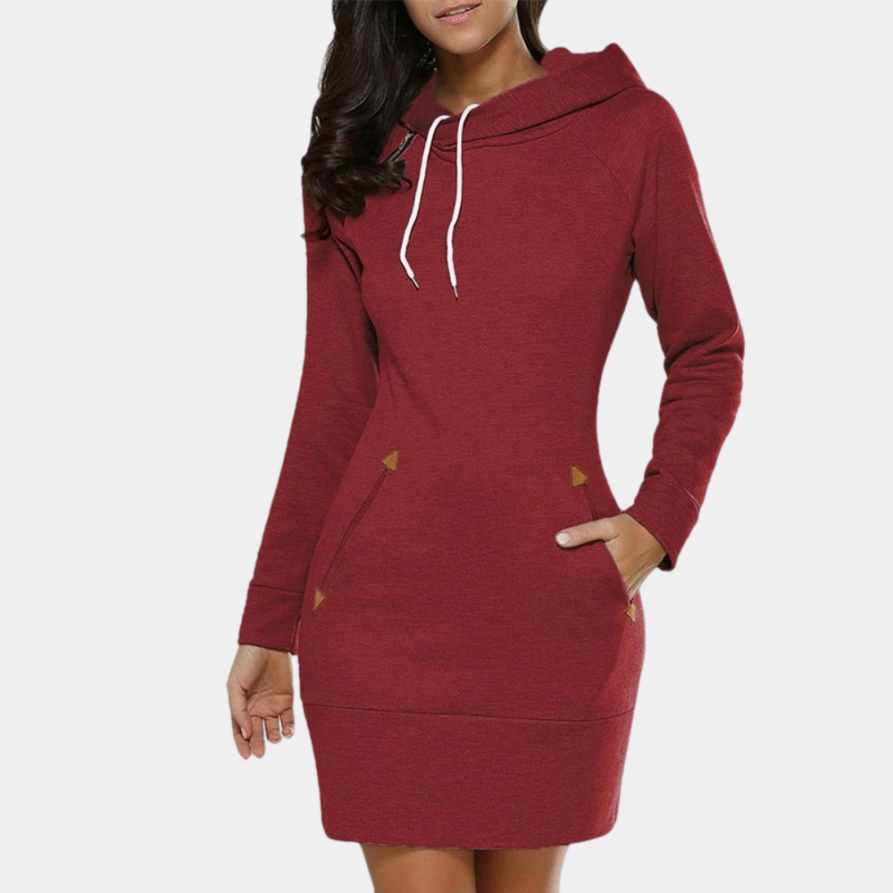 Camille - Women's Sweater Midi Dress - photo 7