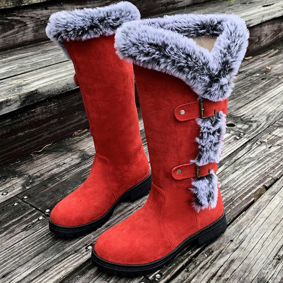Faye - Women's Classic Buckles Boots - photo 11