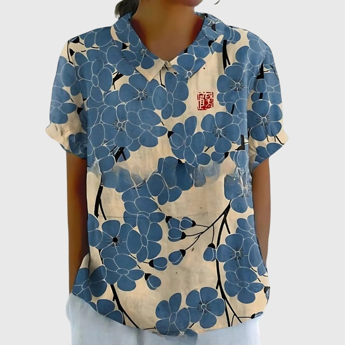 Blythe - Women's Linen Short Blouse - photo 13