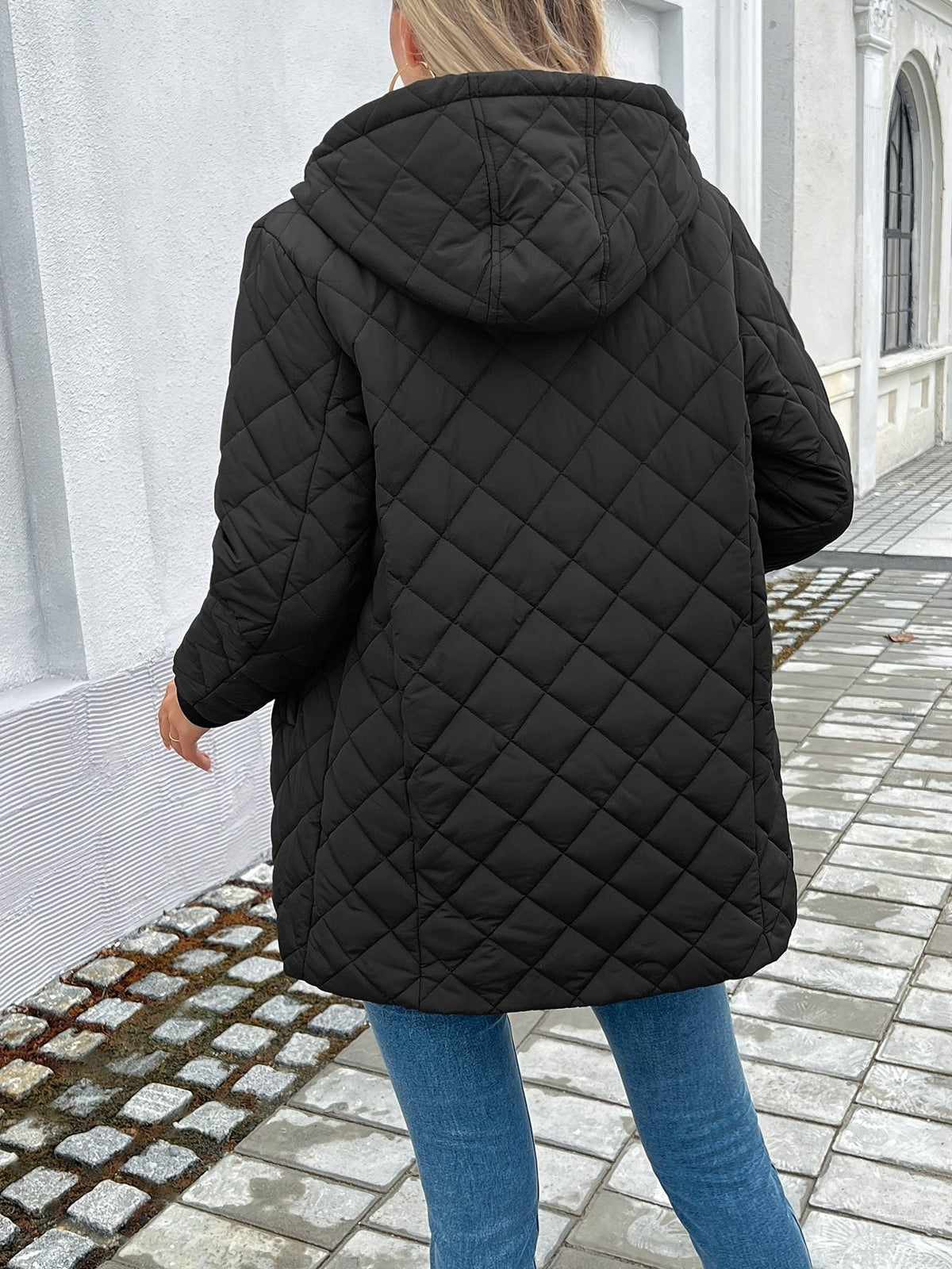 Eulalie - Women's Hooded Longline Coat - photo 5