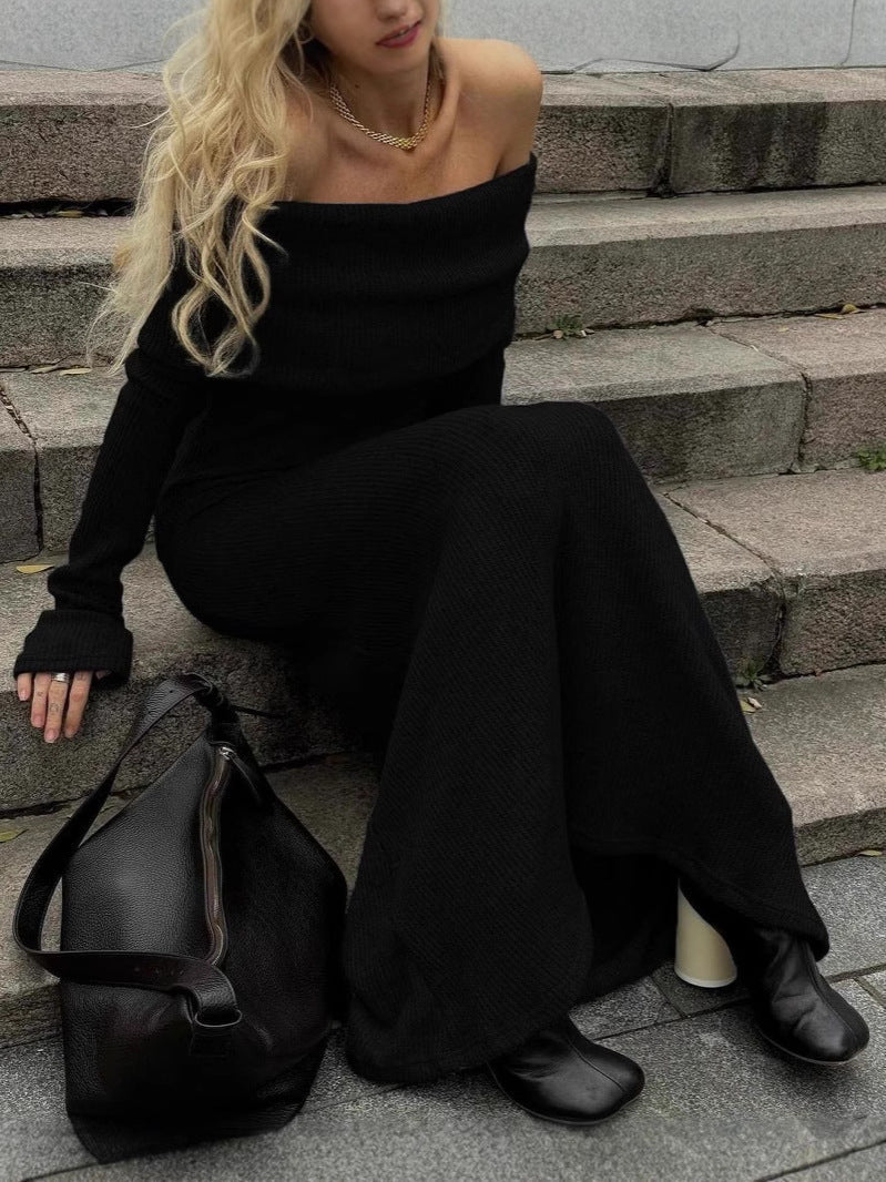 Elodie - Women's Sweater Maxi Dress - photo 5