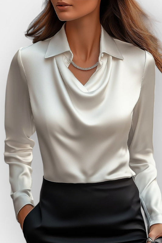 Una - Women's Long Office Blouse - photo 2