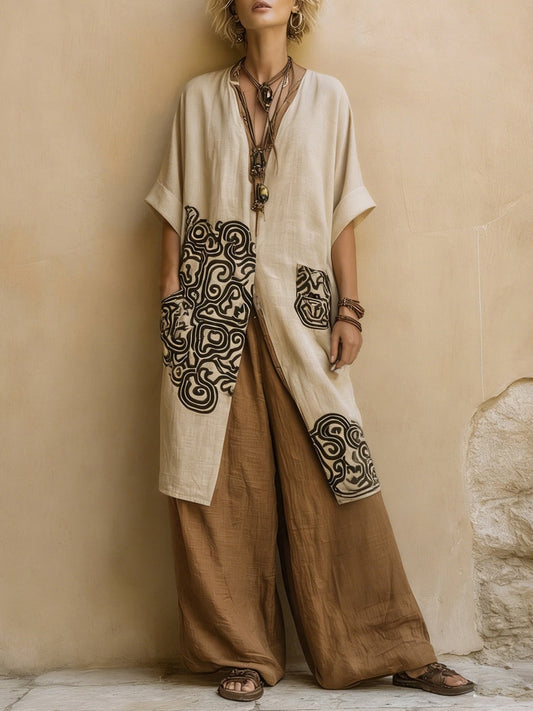 Estelle - Women's Relaxed Boho Three-Piece Set - photo 2