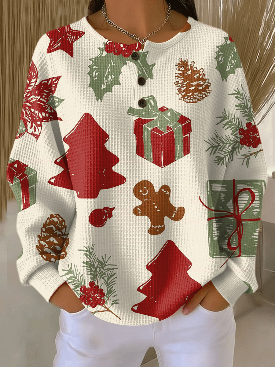 Tilda - Women's Relaxed Waffle Sweater - photo 23