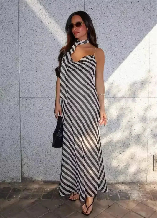 Danica - Women's Maxi Striped Dress - photo 2