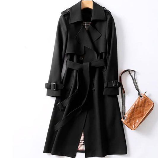 Corinne - Women's Structured Double-Breasted Trench Coat - photo 2