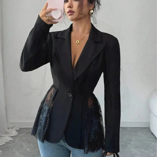 Katarina - Women's Tailored Lace Blazer - photo 2
