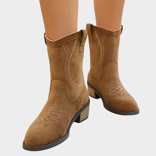 Helene - Women's Cowboy Suede Boots - photo 2