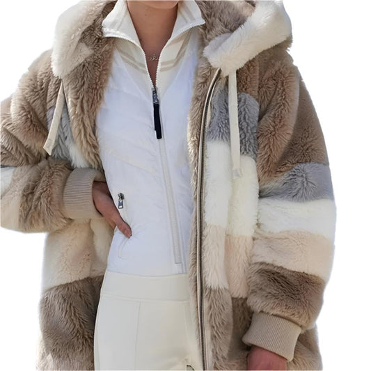 Rafaela - Women's Plush Hooded Jacket - photo 2