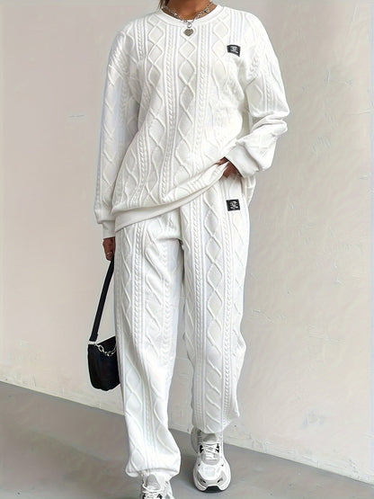 Rosalie - Women's Cable Knit Loungewear