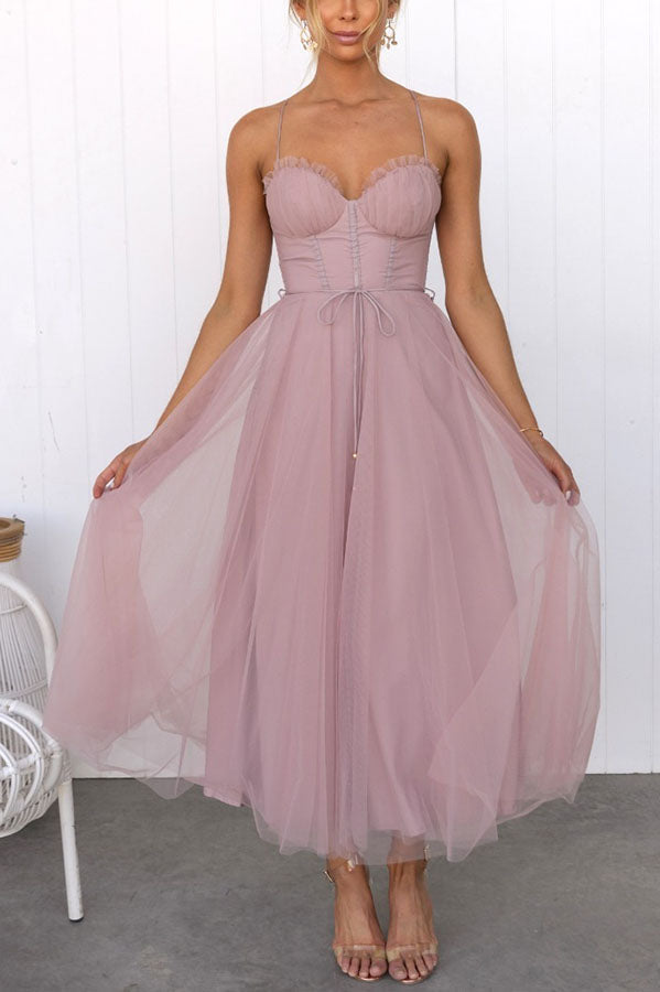 Tove - Women's Midi Sweetheart Dress - photo 8