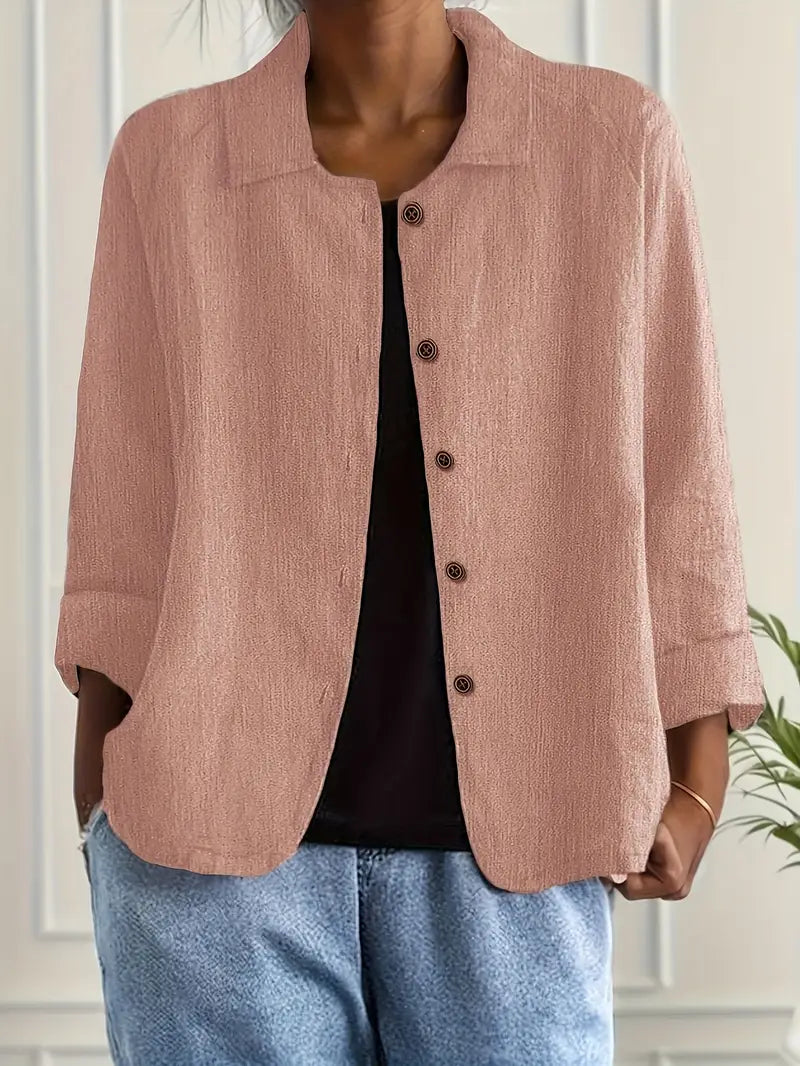 Ottilie - Women's Linen Linen-Look Top - photo 2