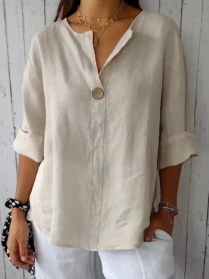 Aveline - Women's V-Neck Blouse (Plus Size Available) - photo 1