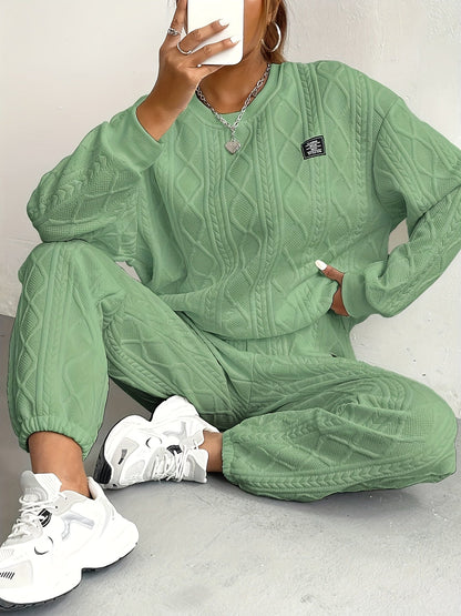 Rosalie - Women's Cable Knit Loungewear