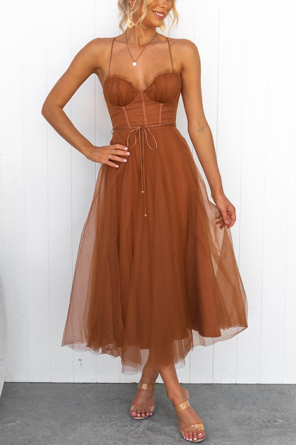 Tove - Women's Midi Sweetheart Dress - photo 3